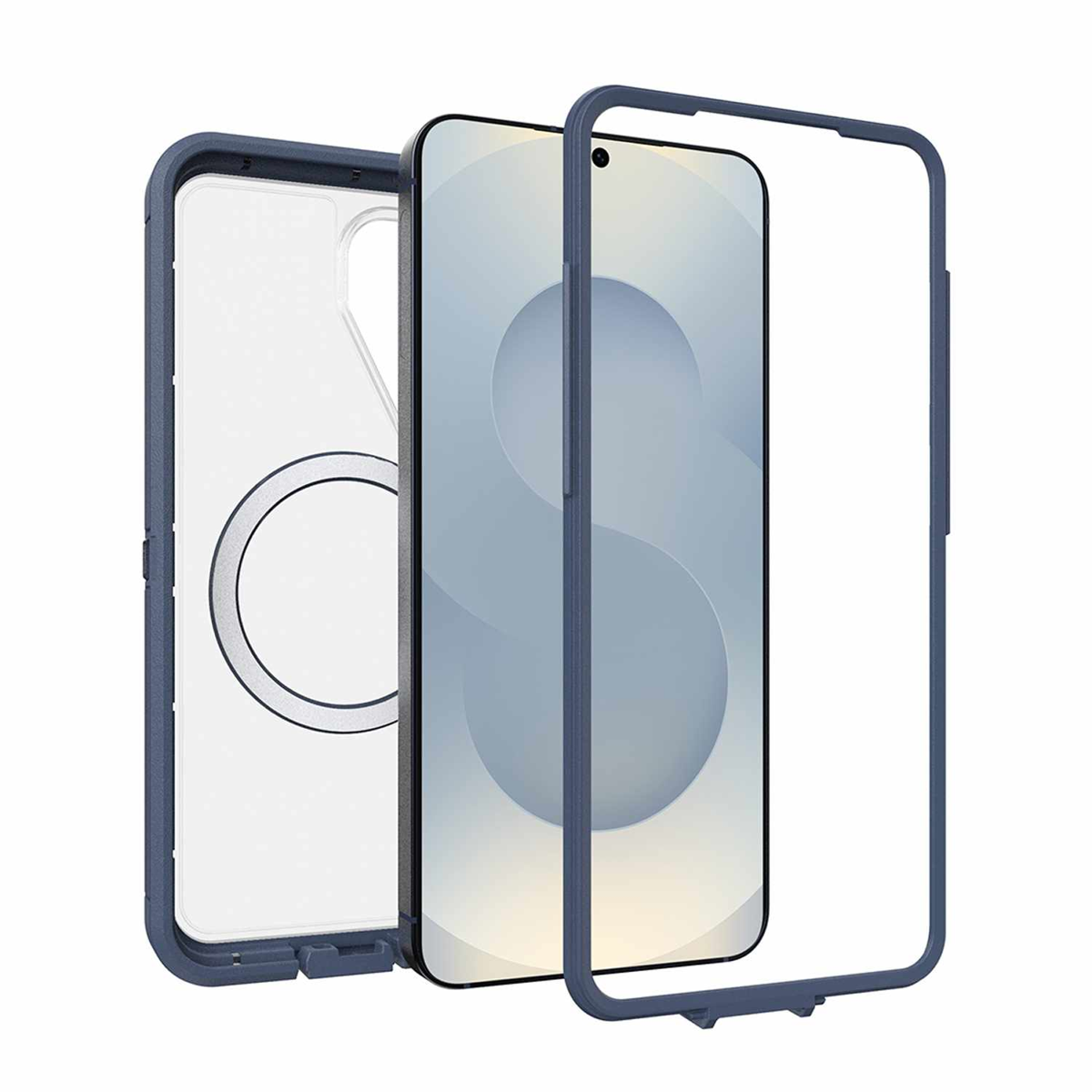 OtterBox - Defender Pro XT Clear Case w/Magnets Baby Blue Clear for Samsung Galaxy S26+