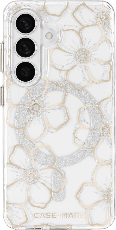 Case-Mate - Étui Floral Gems avec aimant pour Samsung Galaxy S26 - Or