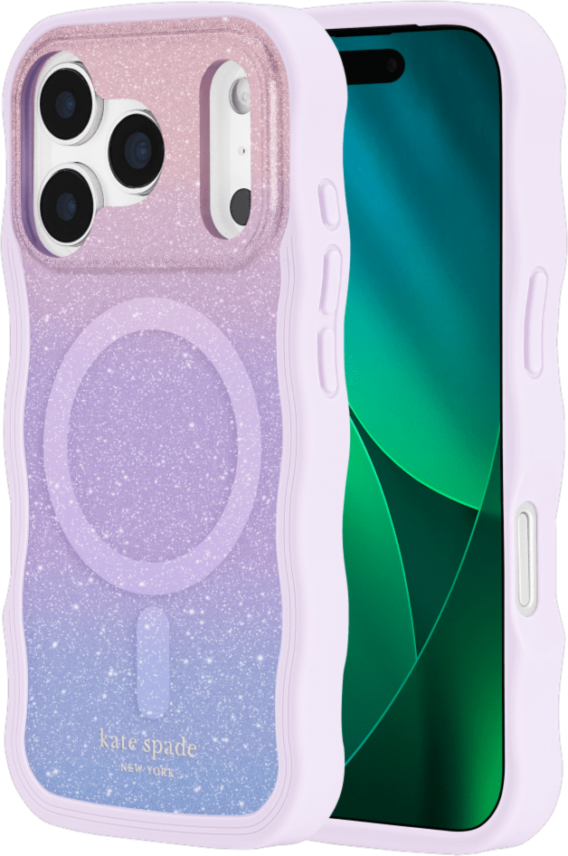 Kate Spade - Wavy MagSafe Case Opal Glitter for iPhone 17 Pro