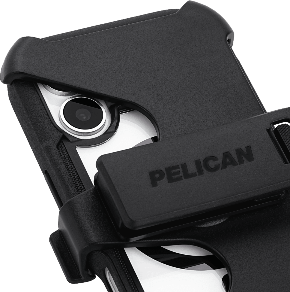 Pelican - Voyager MagSafe Case with Holster for Apple iPhone 17 - Black and Clear