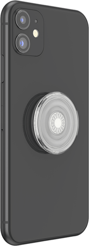 PopSockets 805136 PopGrip Clear Blanc