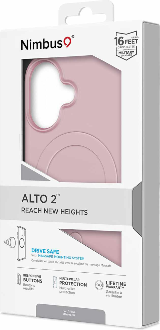 Nimbus9 - Alto 2 MagSafe Case for Apple iPhone 16 - Pink