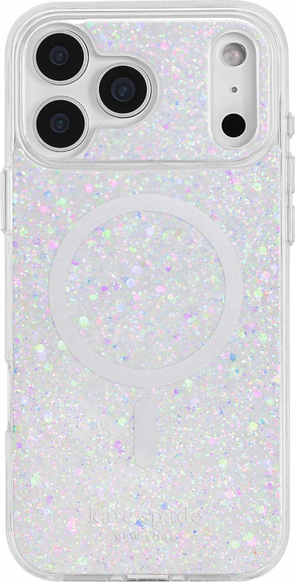 Kate Spade - Coque de protection MagSafe « Chunky Glitter Iridescent » pour iPhone 18 Pro Max/17 Pro Max