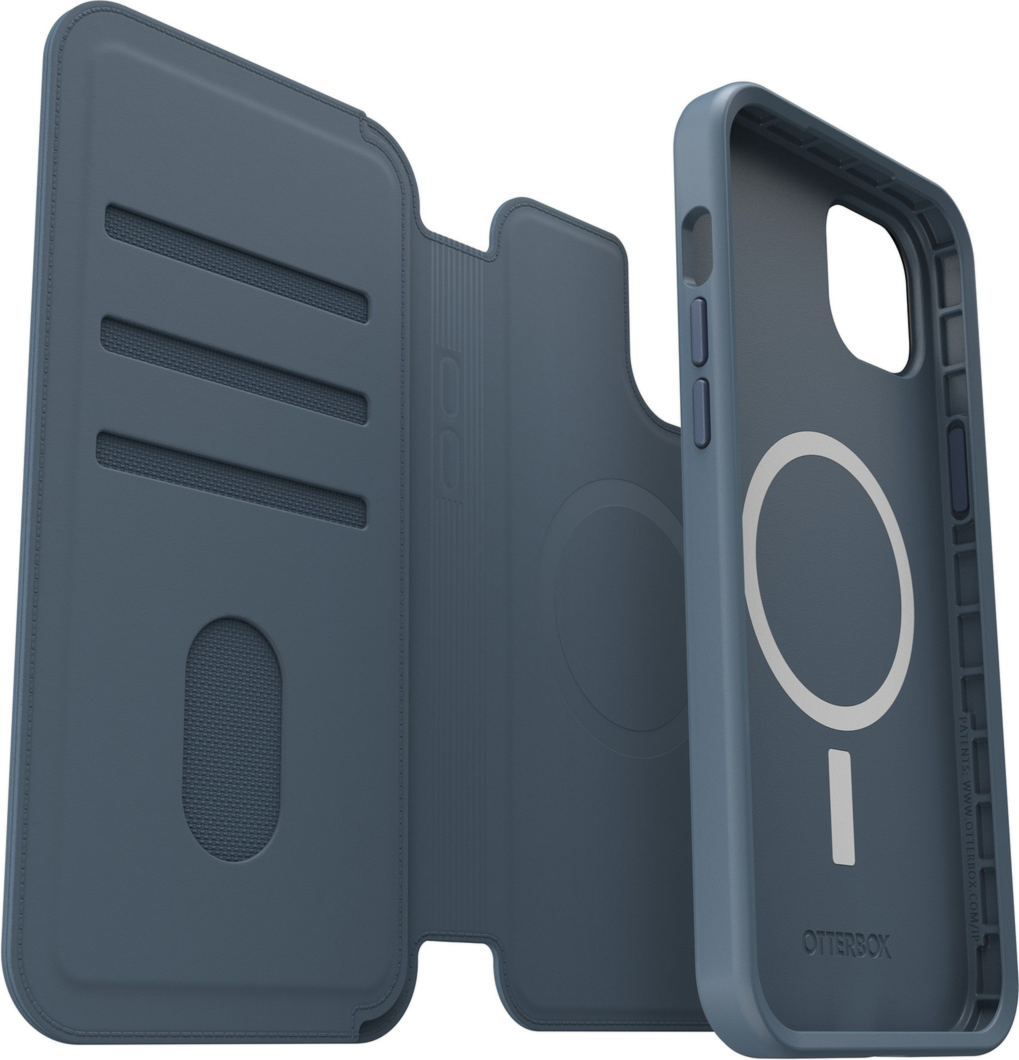 The OtterBox MagSafe Folio is a sophisticated addition to your OtterBox case or phone that works with Apple MagSafe technology.
