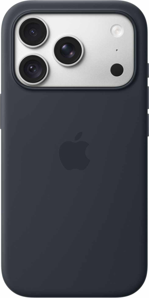 Apple - Silicone Case with MagSafe Navy Blue for iPhone 18 Pro