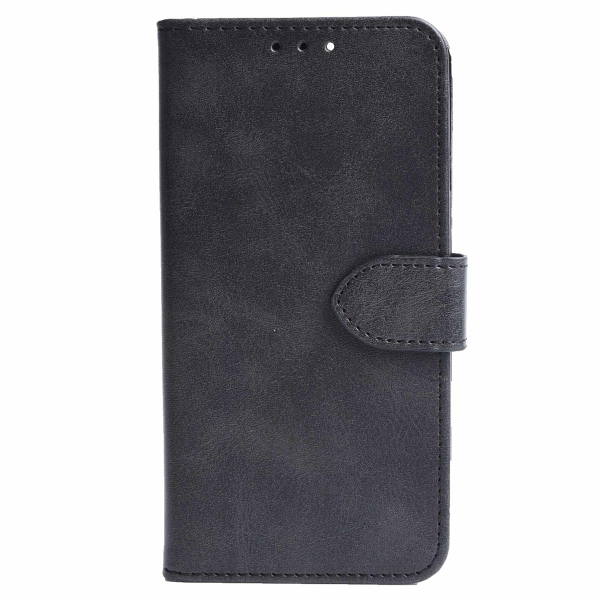 Blu Element - Étui-portefeuille en cuir vegan noir pour iPhone 16 noir