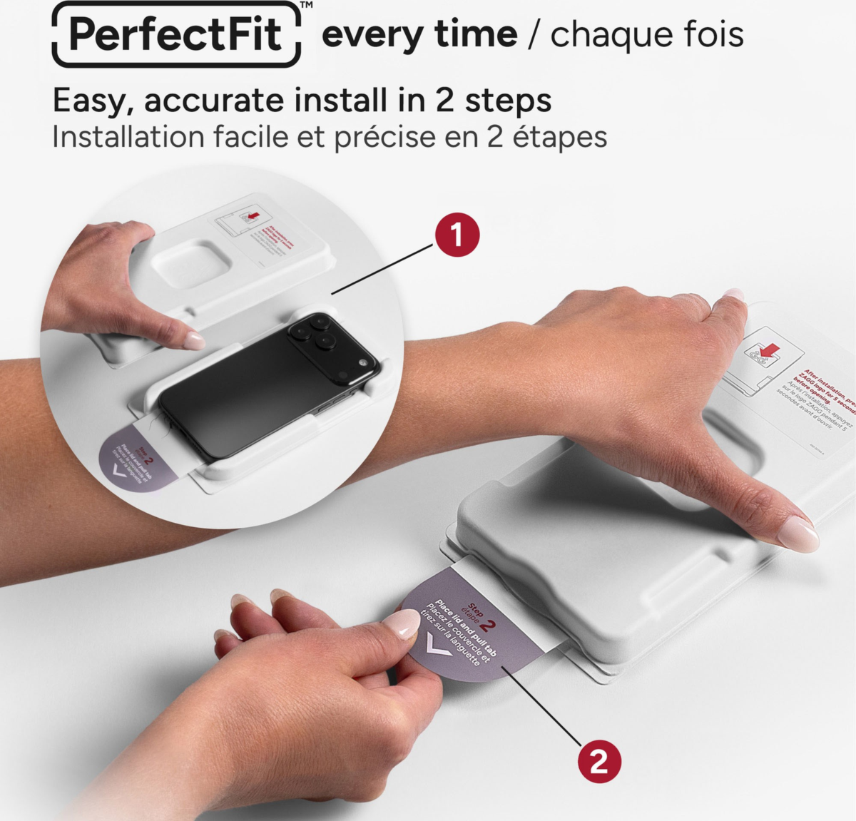 ZAGG 200118664 Protection D'écran de Confidentialité InvisibleShield Glass XTR 4 Voies pour iPhone Air