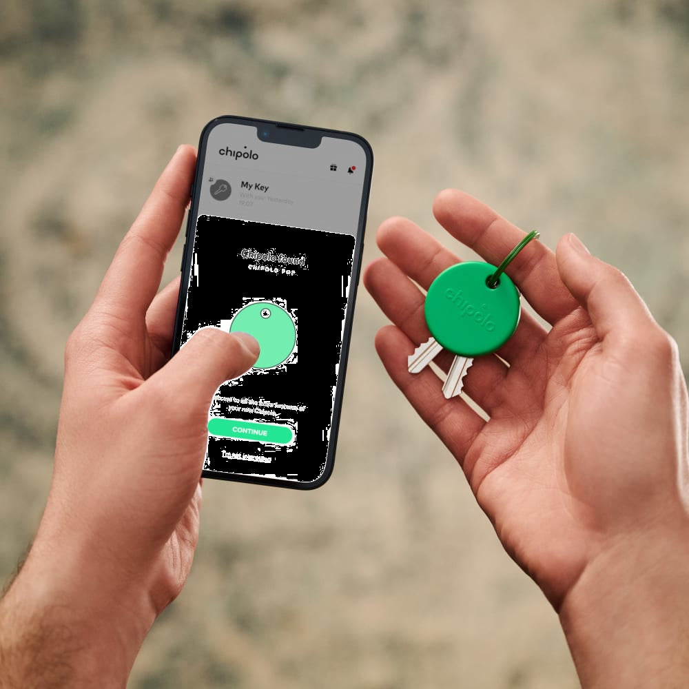 POP Tracking Tag (Works with Google’s Find My Device or Apple Find My) Green