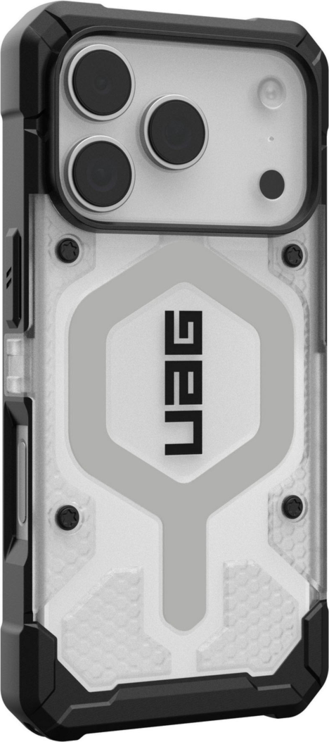 Urban Armor Gear (UAG) - Pathfinder Clear MagSafe Case for Apple iPhone 17 Pro - Ice and Silver