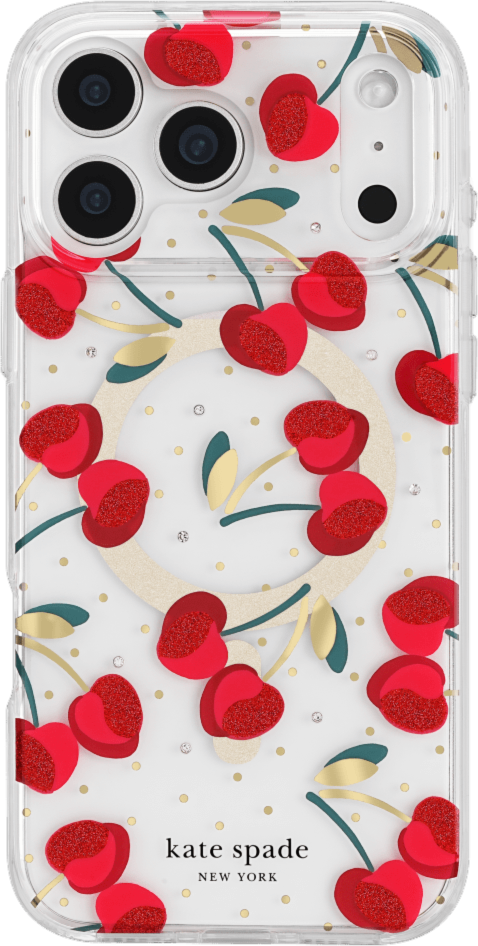 Kate Spade - Protective MagSafe Case for Apple iPhone 17 Pro Max - Cherry Dot