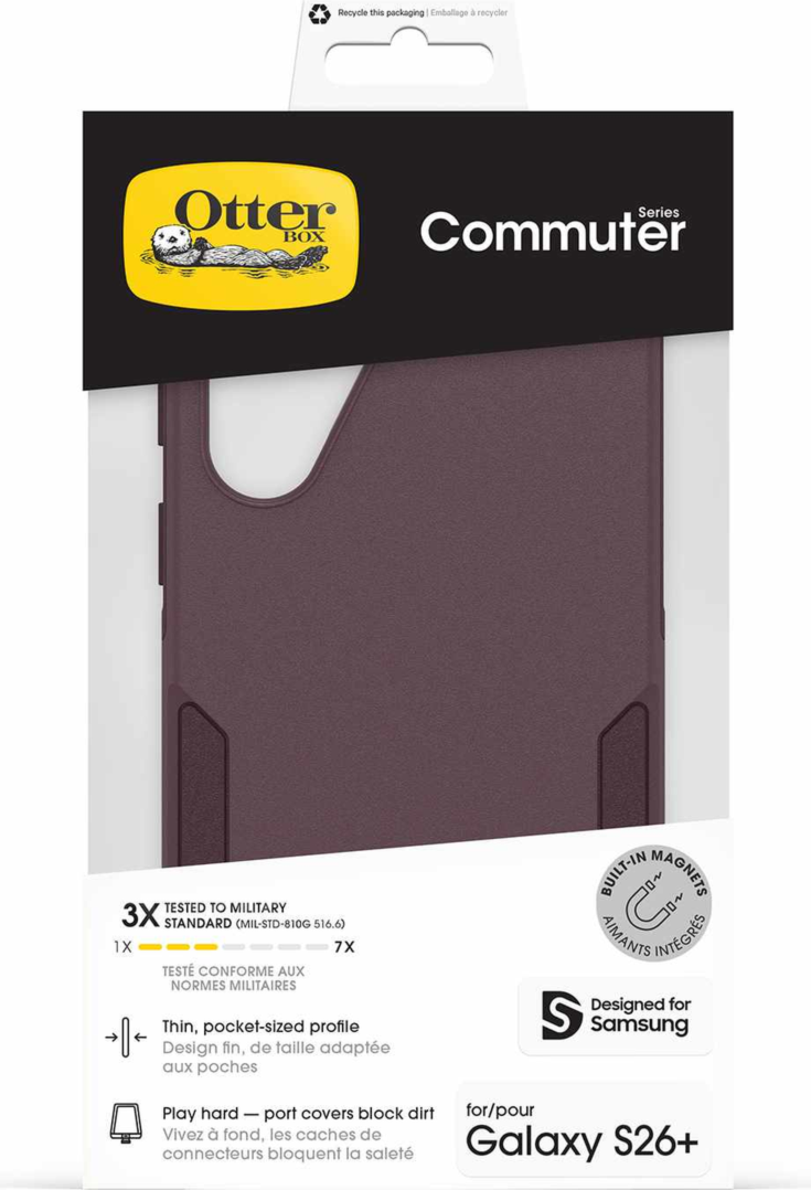 OtterBox - Commuter Magnetic Case for Samsung Galaxy S26 Plus - Purple Mystery