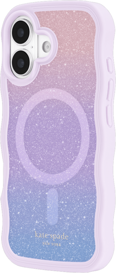 Kate Spade - Wavy MagSafe Case Opal Glitter for iPhone 17