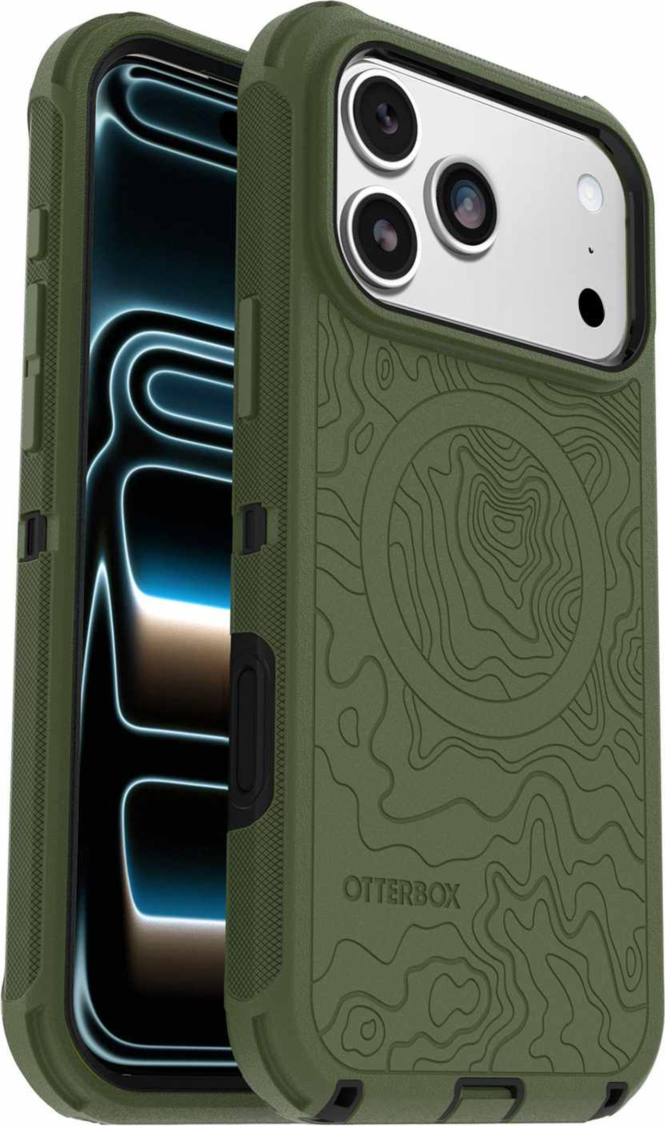OtterBox - Coque Defender Pro MagSafe avec housse de protection supplémentaire, noir/Ponderosa Peak, pour iPhone 18 Pro Max/17 Pro Max