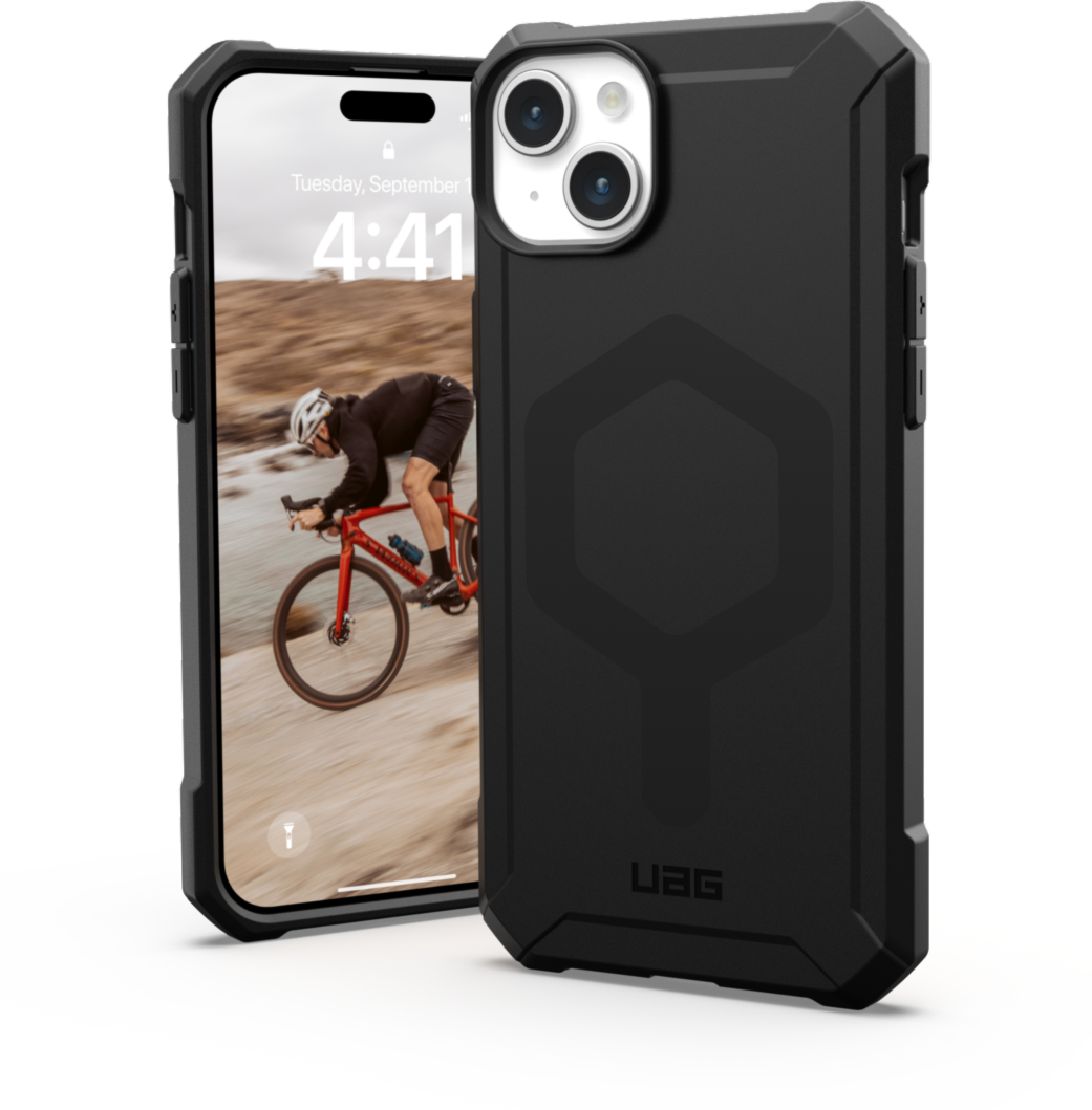 Get uncompromised defense with UAG Essential Armor – a one-piece TPU case featuring an ultra-thin design, 12 ft drop protection and is compatible with MagSafe charging.