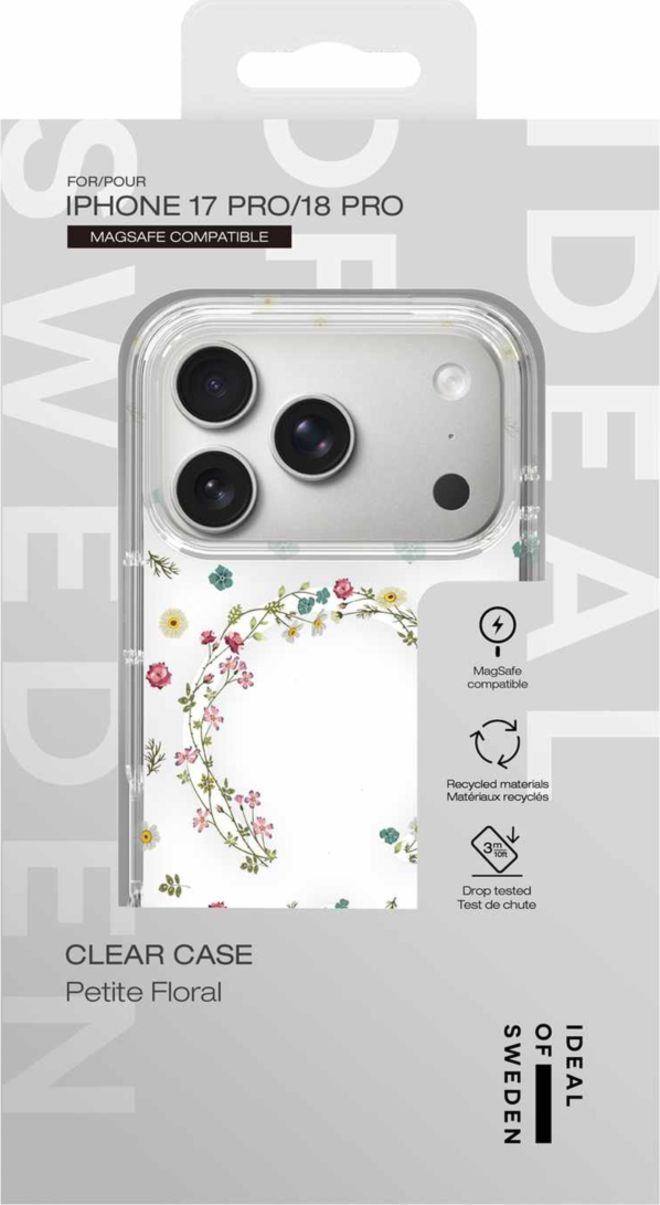 Ideal of Sweden - Coque MagSafe transparente « Petite Floral » pour iPhone 18 Pro/17 Pro