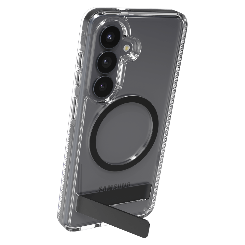 ZAGG - Santa Cruz Snap Case with Kickstand for Samsung Galaxy S26 - Black
