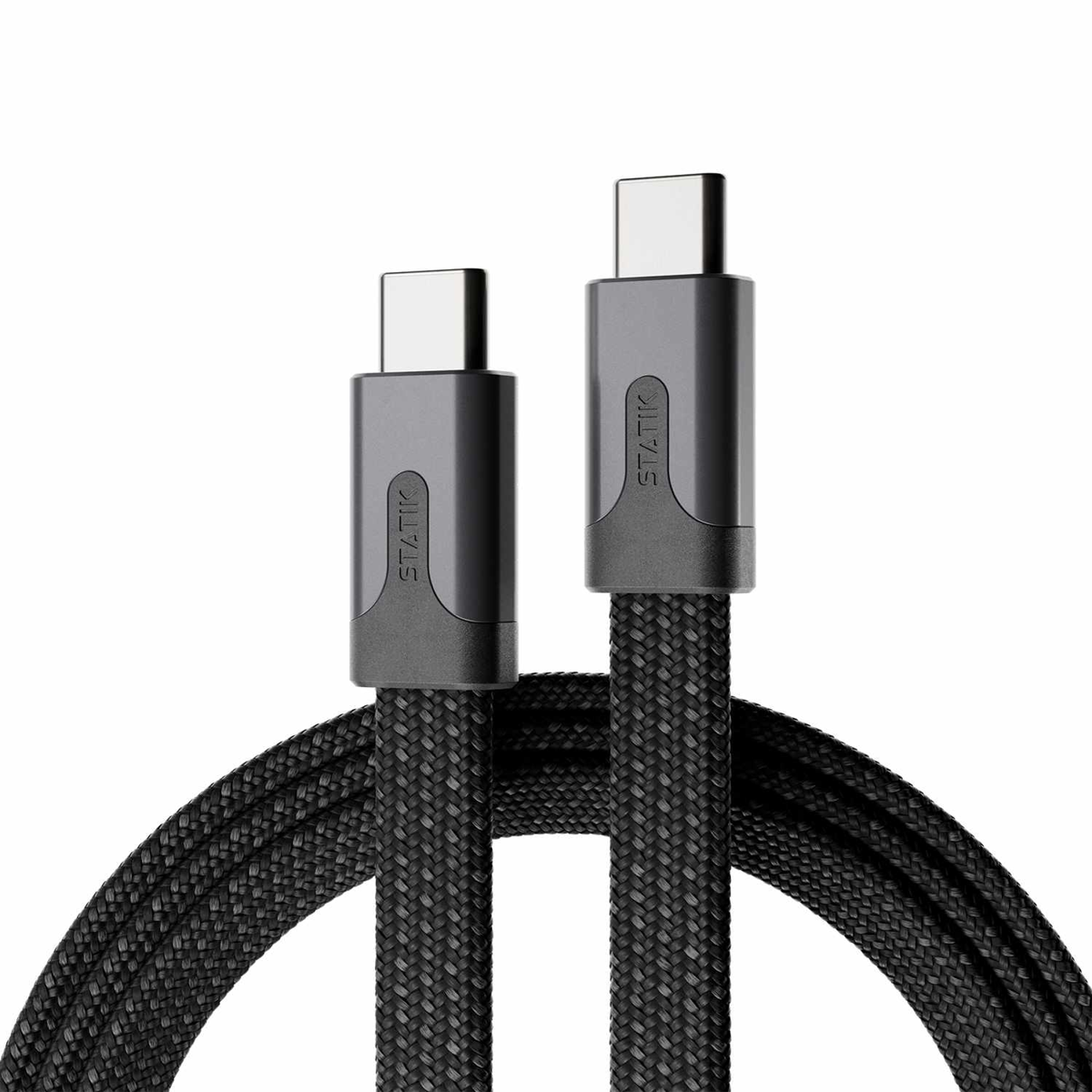 Statik PUP04953FTCCBLKCA Câble de Charge/Sync MagStack Slim Pro USB-C vers USB-C 3.3 pieds Noir