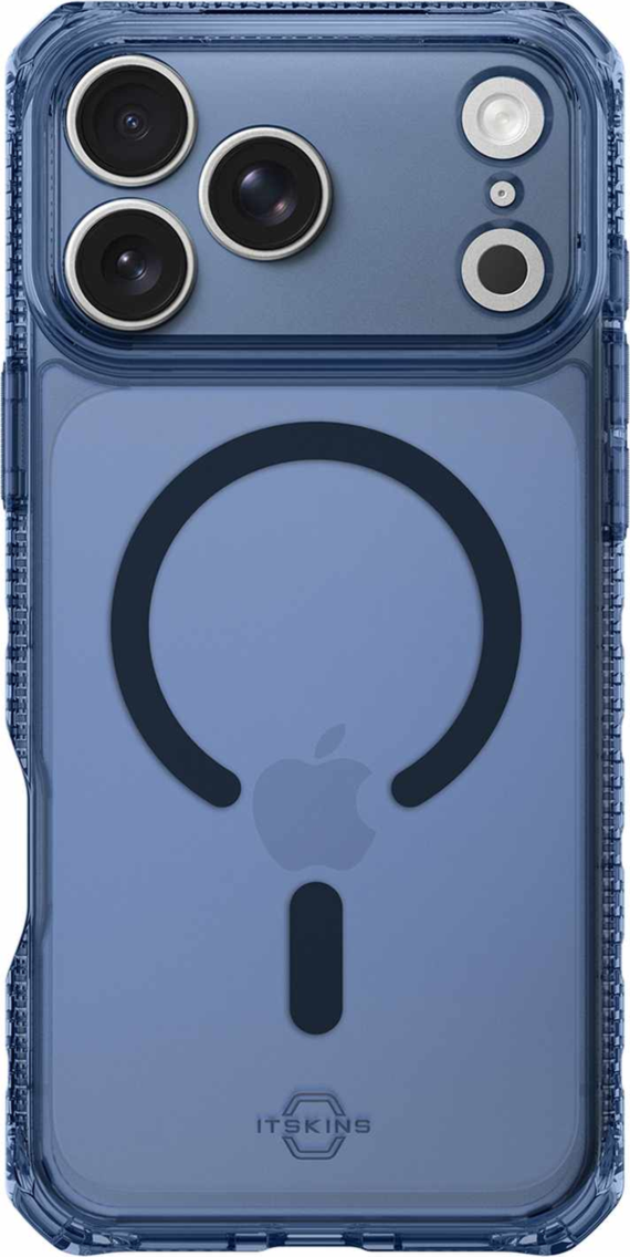 ITSKINS - Hybrid_R Vapor MagSafe Case for Apple iPhone 17 Pro - Navy Blue