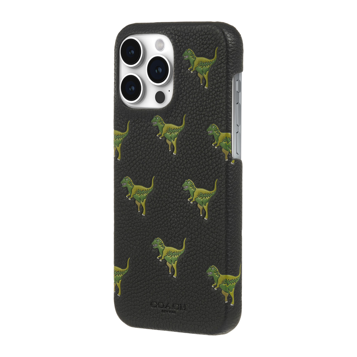 The Coach Leather Slim Wrap Case is a durably designed case with an impressive 10 ft drop protection and features Coach’s fun-loving mascot.