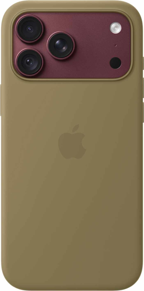 Apple - Étui en silicone avec MagSafe olive pour iPhone 18 Pro Max