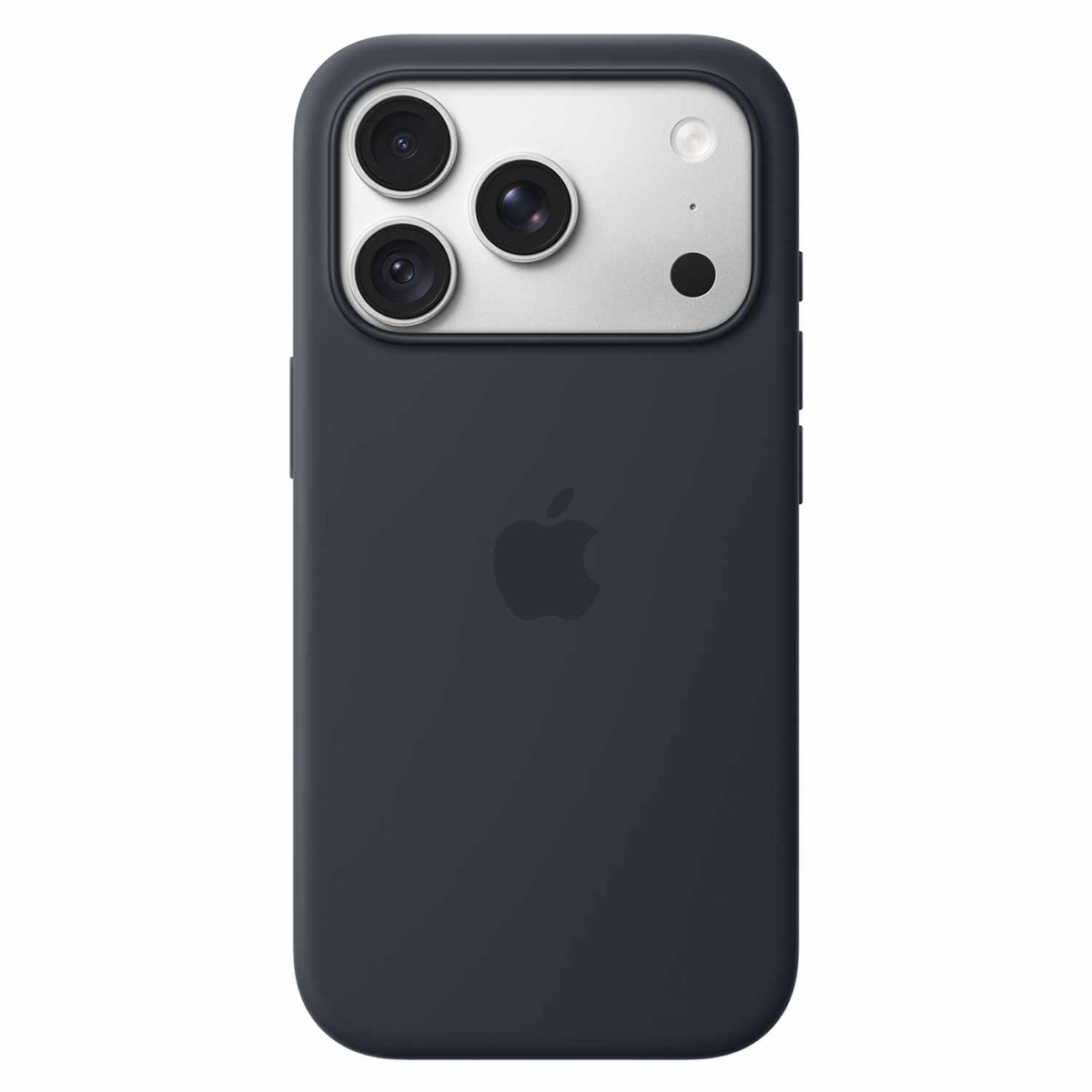 Apple - Silicone Case with MagSafe Navy Blue for iPhone 18 Pro