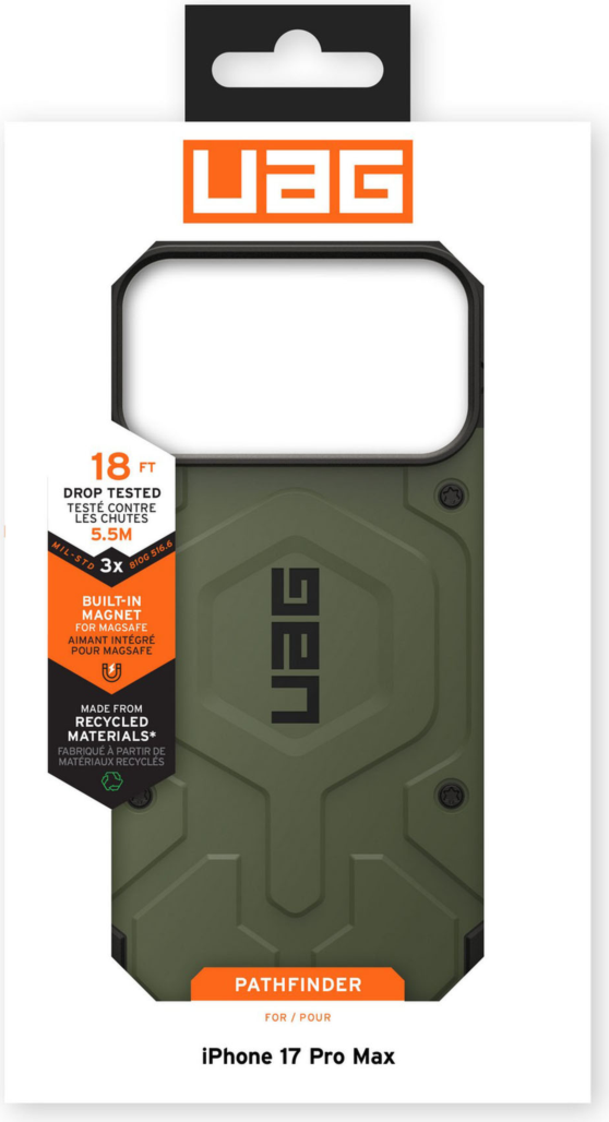 Urban Armor Gear (UAG) - Pathfinder MagSafe Case for Apple iPhone 17 Pro Max - Olive