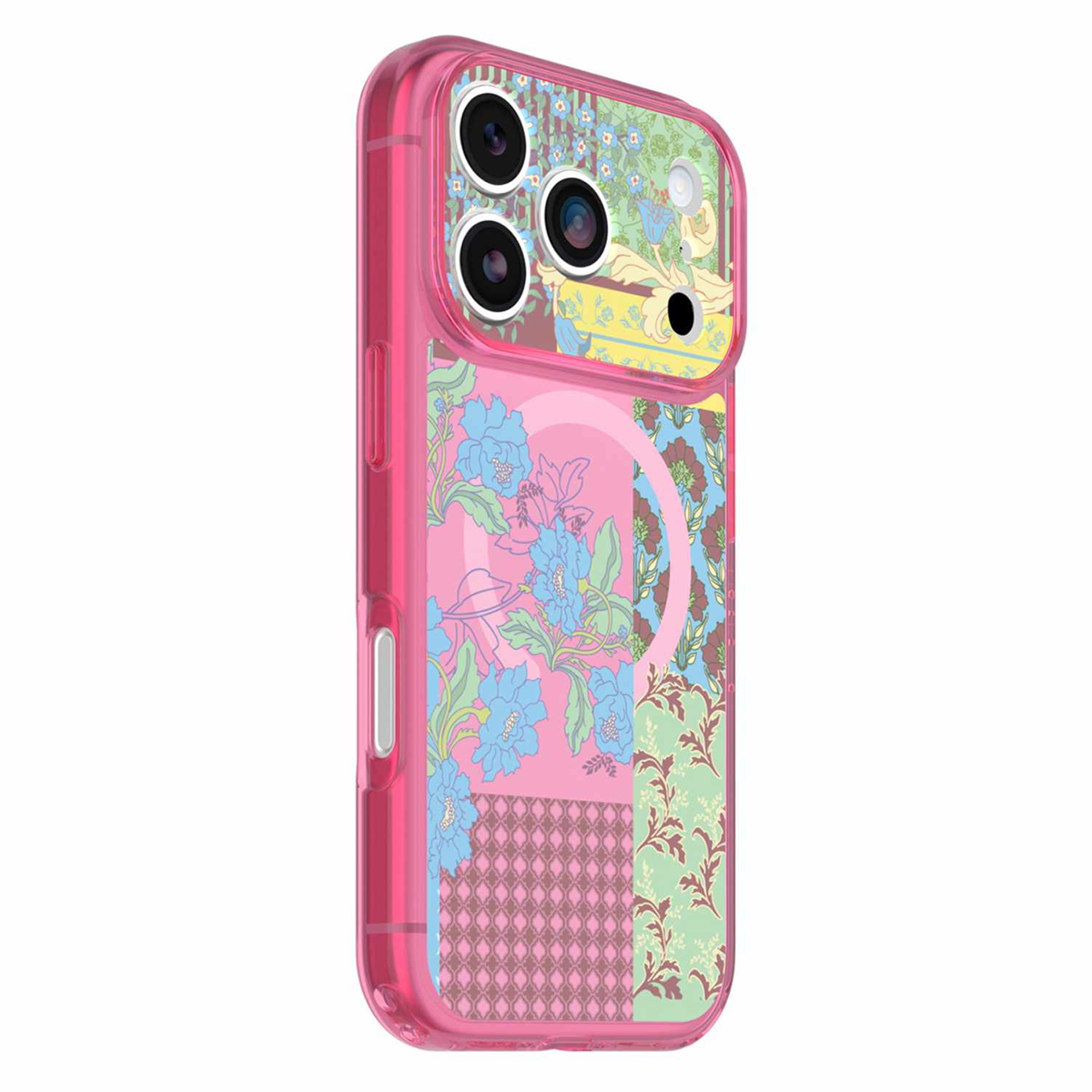 OtterBox - Lumen Clear MagSafe Case Patchwork Petals for iPhone 18 Pro/17 Pro