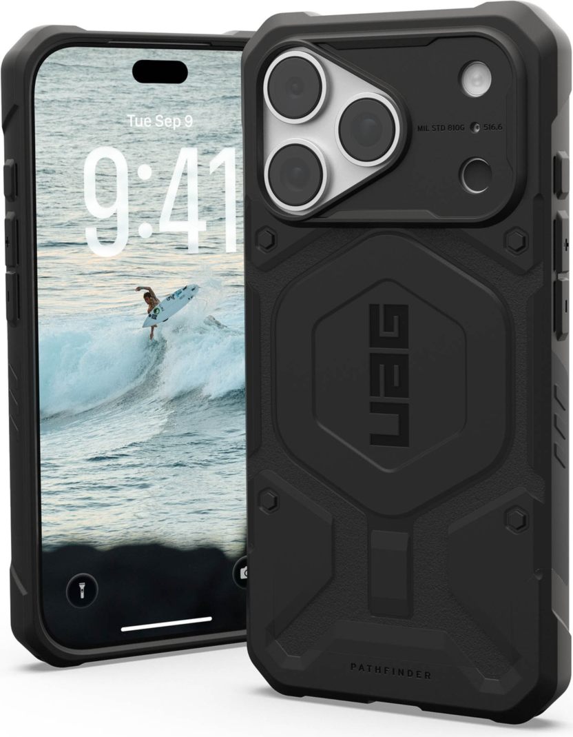 UAG - Pathfinder MagSafe Rugged Case Black for iPhone 18 Pro/17 Pro