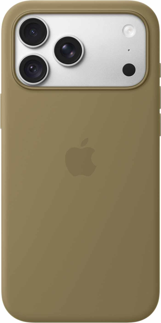Apple - Étui en silicone avec MagSafe olive pour iPhone 18 Pro Max
