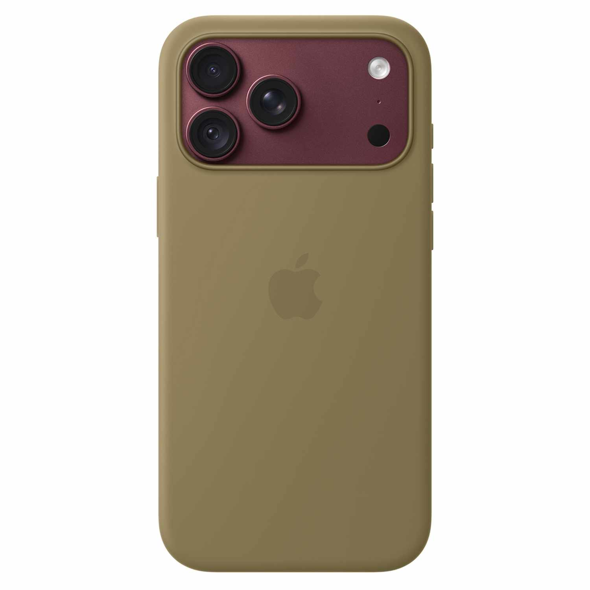 Apple - Étui en silicone avec MagSafe olive pour iPhone 18 Pro Max