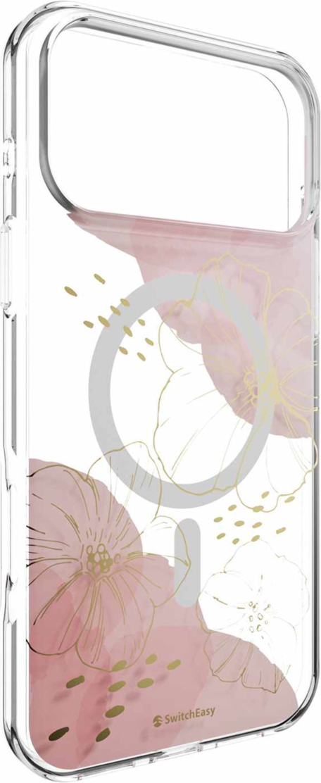 SwitchEasy - Fleur M3D Patterned Protective Case Gold for iPhone 18 Pro Max/17 Pro Max