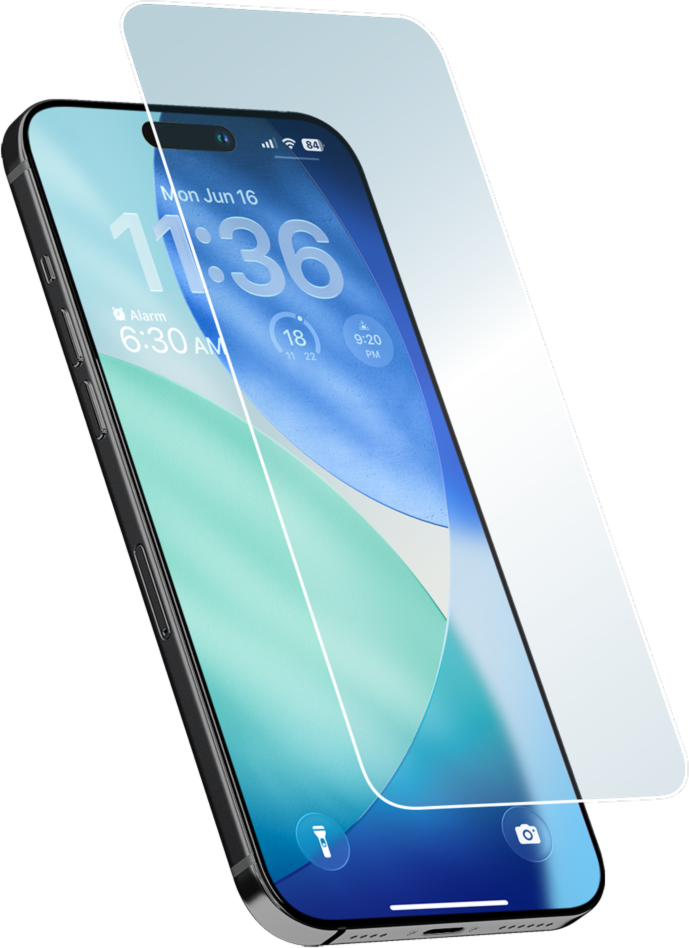 LOGiiX Phantom Glass Anti-Glare pour iPhone Air - Transparent