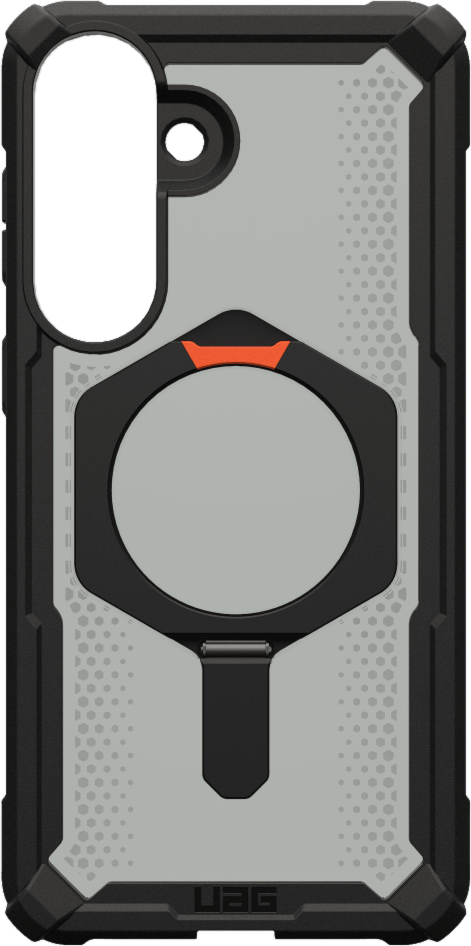 UAG - Étui robuste Plasma XTE avec support intégré et aimants, noir/orange, pour Samsung Galaxy S26+