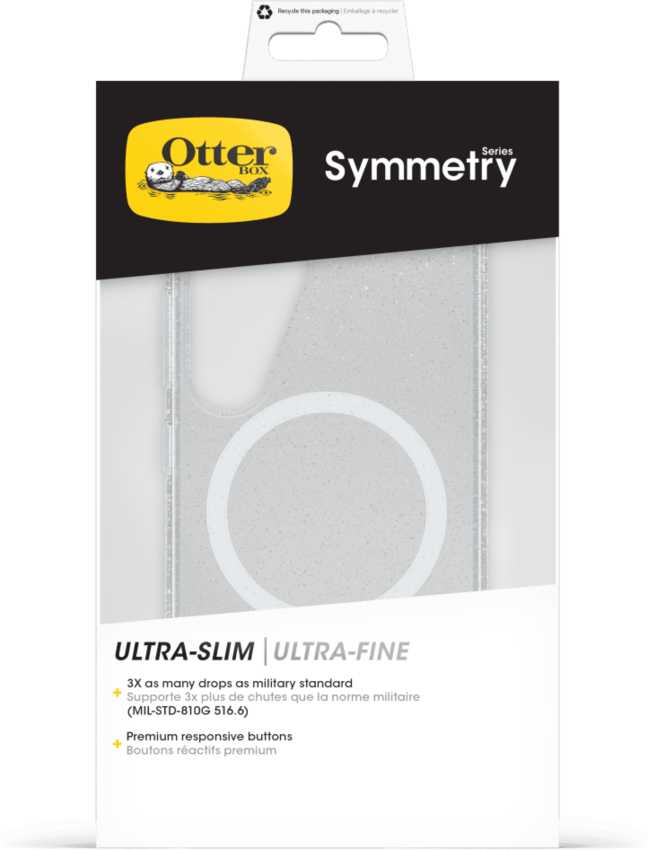 Slim but tough, the OtterBox Symmetry Series with Magnets offers style and protection in a one-piece design and features built-in magnets to provide perfect alignment for fast charging.