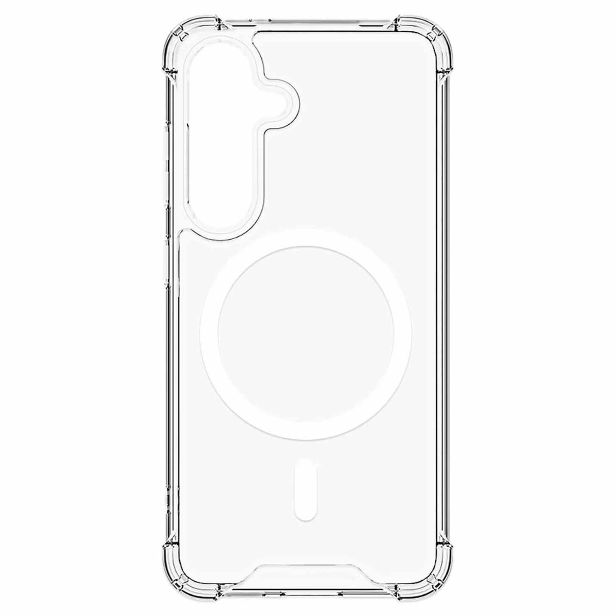 Blu Element - DropZone Rugged Case w/Magnets Clear for Samsung Galaxy S26 FE/Galaxy S25 FE