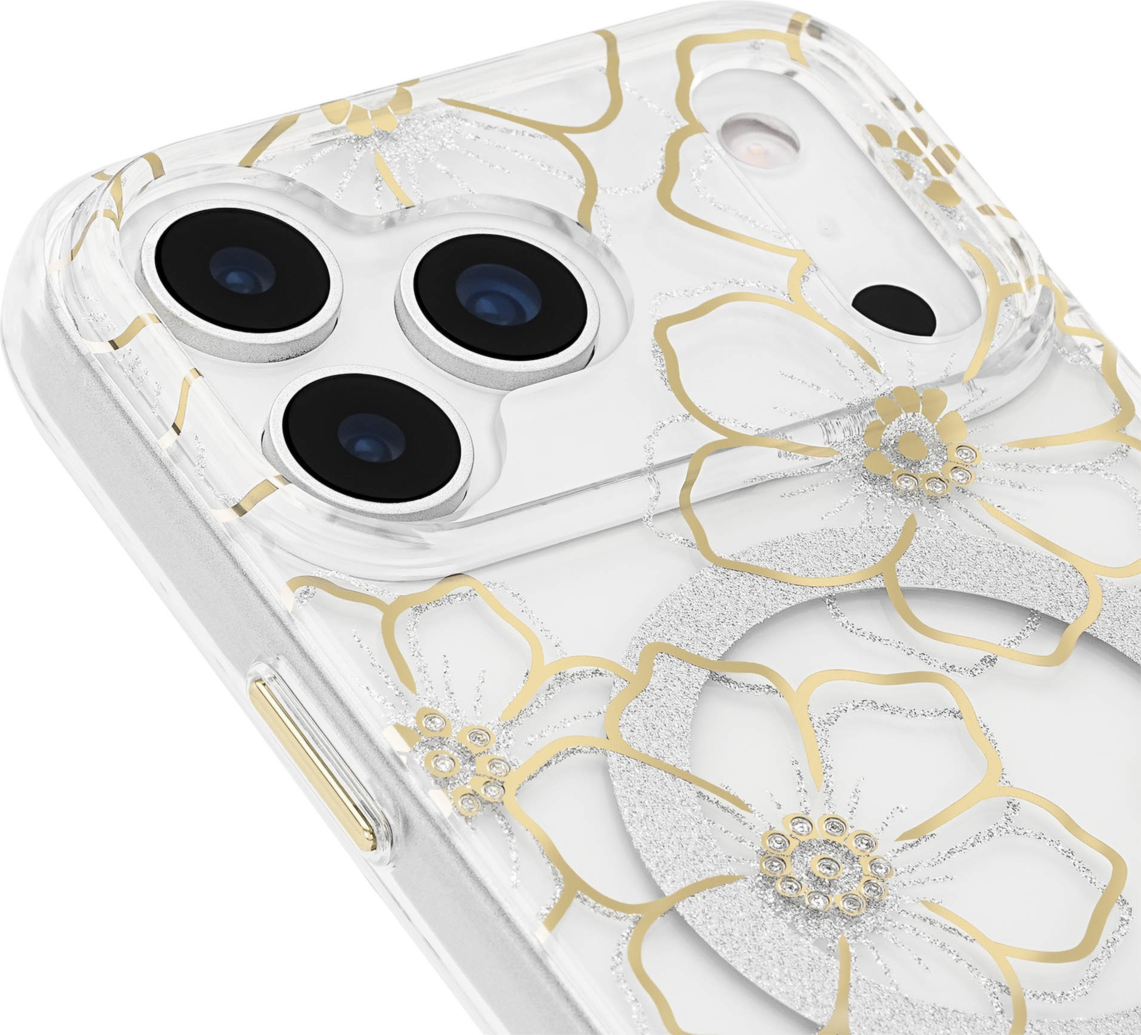 Case-Mate - Floral Gems MagSafe Case for Apple iPhone 18 Pro Max/17 Pro Max - Gold