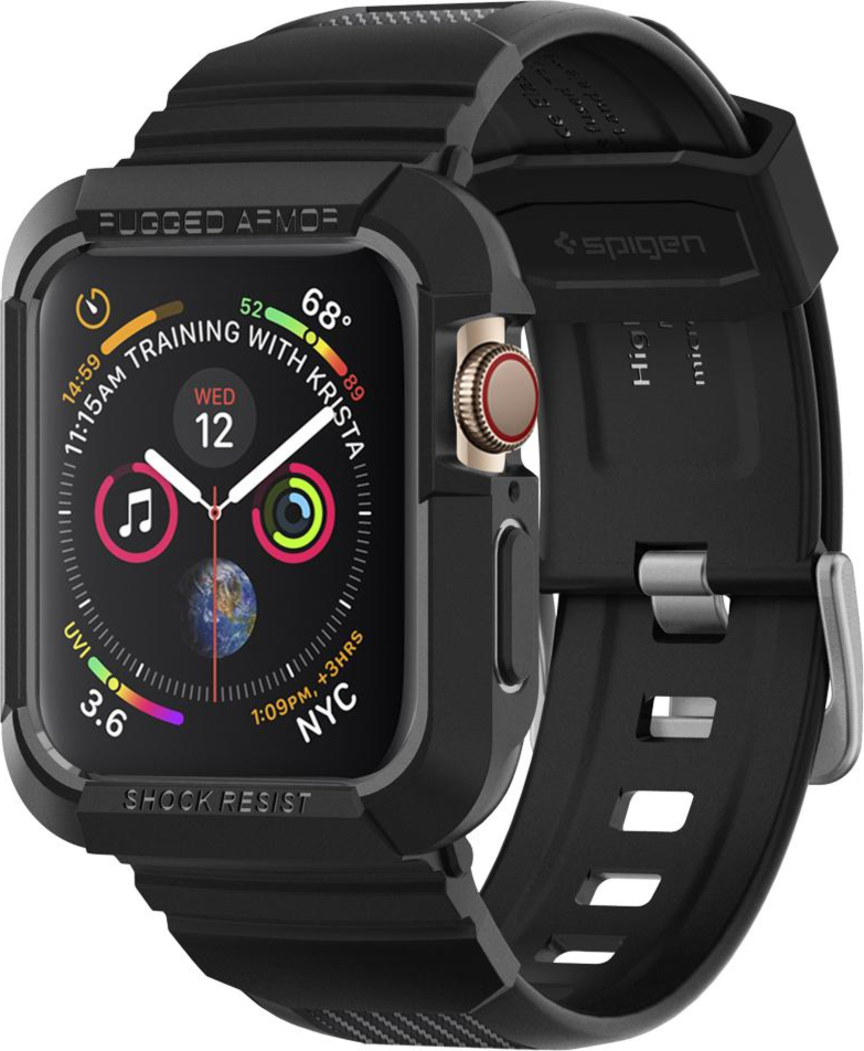 Spigen Rugged Armor Pro for Apple Watch 4 (44mm) - Black