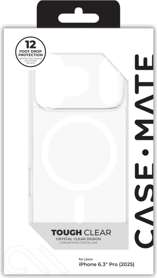 Case-Mate - Tough MagSafe Case for Apple iPhone 17 Pro - Clear
