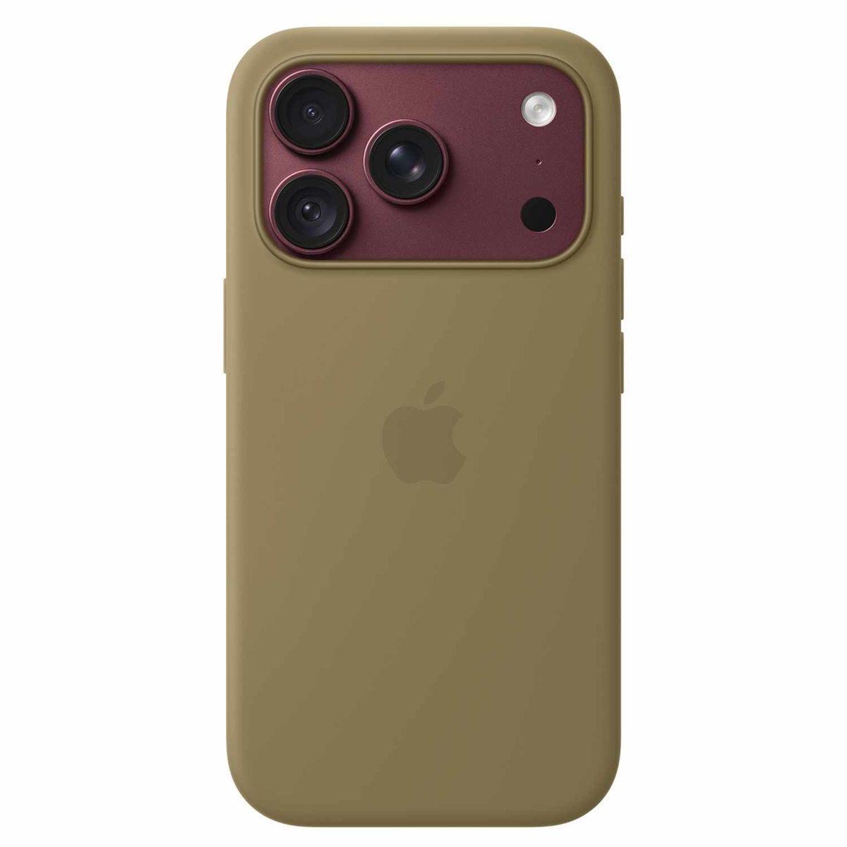 Apple - Coque en silicone avec MagSafe Olive pour iPhone 18 Pro