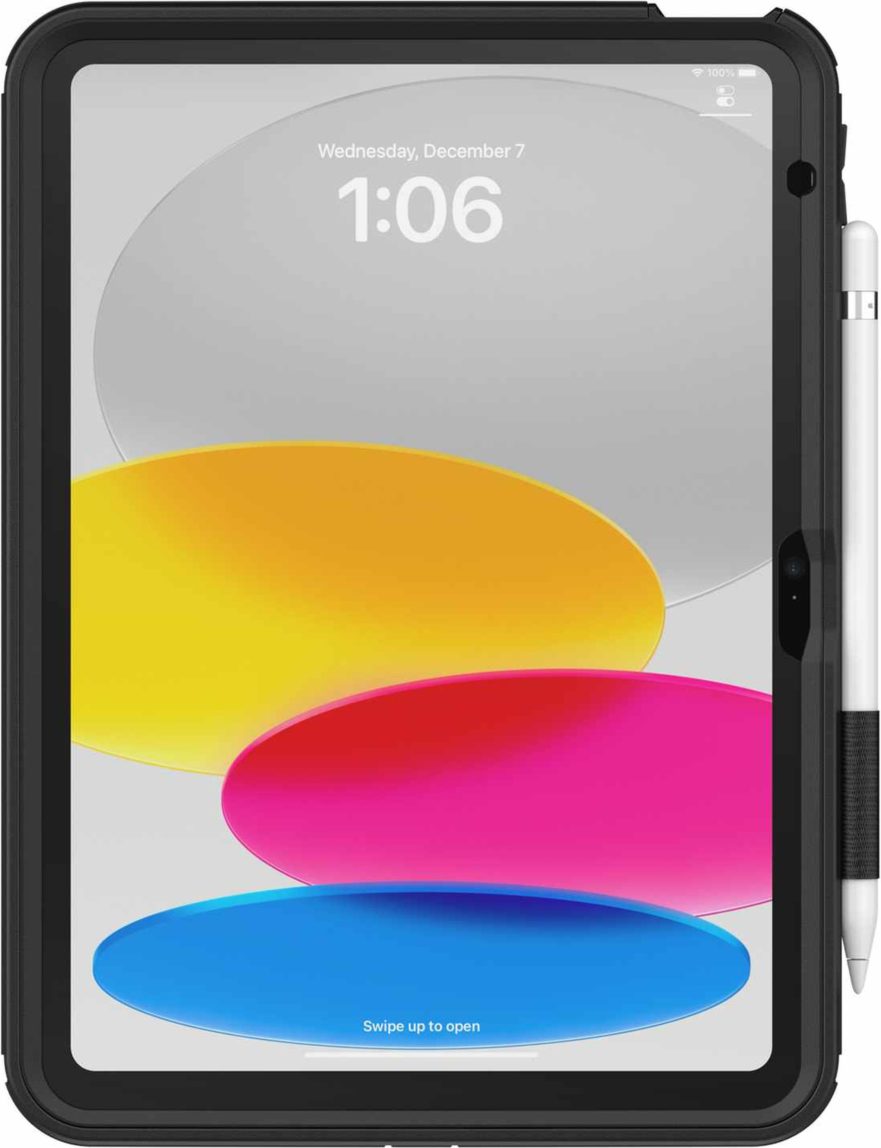 OtterBox - Defender Case w/Kickstand & Screen Protection for iPad 11 2025 (11th Gen)/iPad 10.9 2022 (10th Gen) - Black