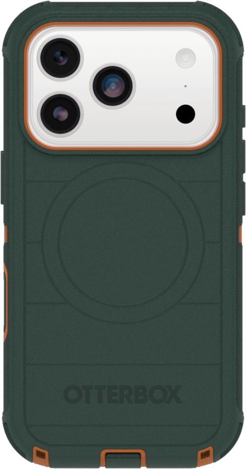 The OtterBox Defender Series Pro with MagSafe is the toughest case providing rugged protection against harsh drops. Equipped with MagSafe magnets and non-slip texturing.