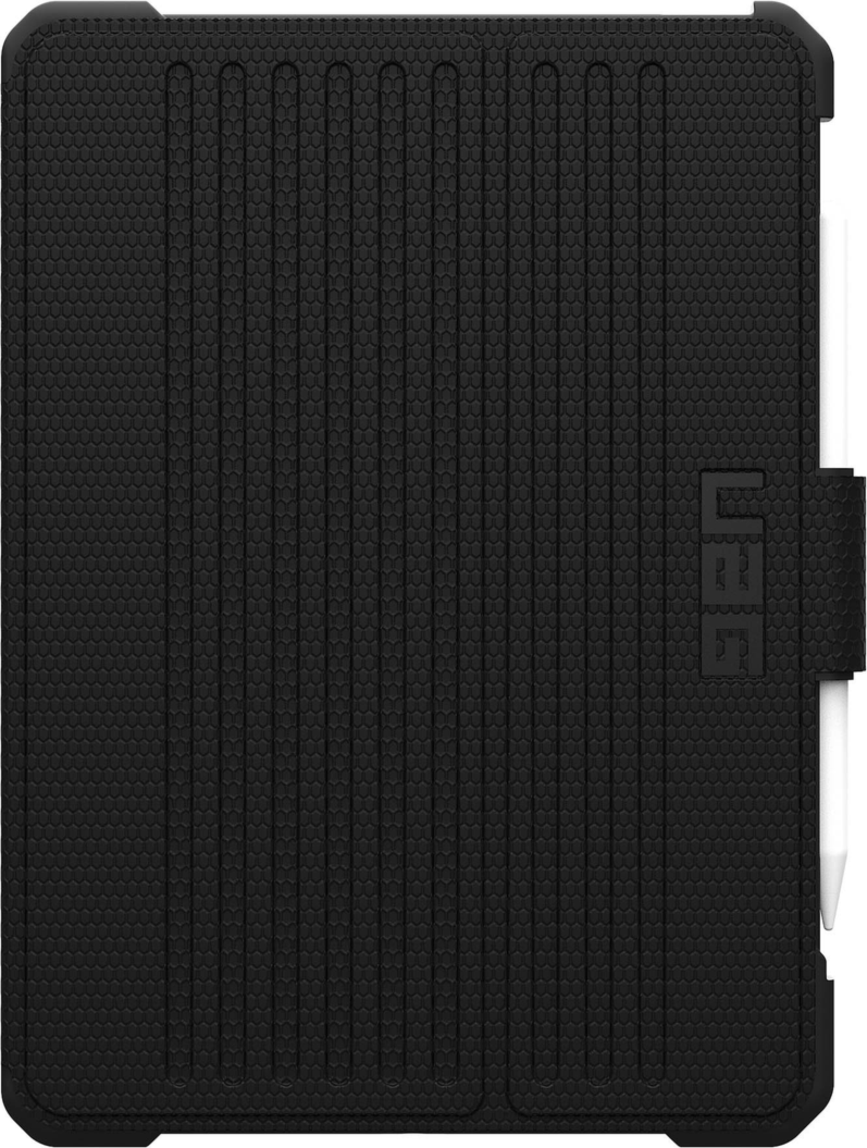UAG Metropolis Tact.Armr is a rugged folio case with drop protection, adjustable stand functionality, magnetic closure, and premium tactile grip.