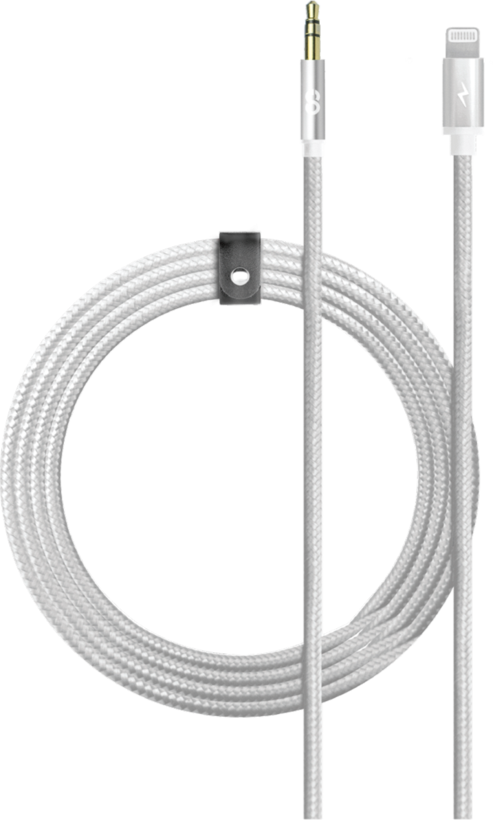LOGiiX Piston Connect Braid 1m Aux vers Lightning - Blanc