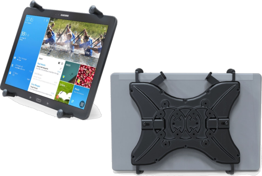 This holder by RAM consists of a composite spring loaded holder, expandable grip arms and additional bottom support keeper.