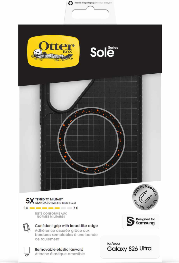OtterBox - Coque Sole w/Magnets Circuit minuit pour Samsung Galaxy S26 Ultra