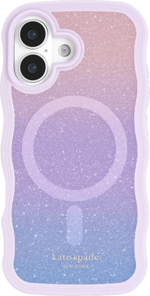 Kate Spade - Wavy MagSafe Case Opal Glitter for iPhone 17