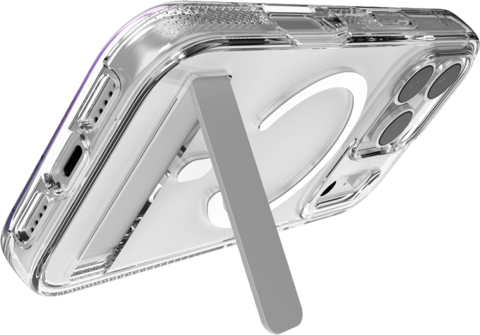 ZAGG - Crystal Palace Snap Case with Kickstand for Apple iPhone 17 Pro - Clear