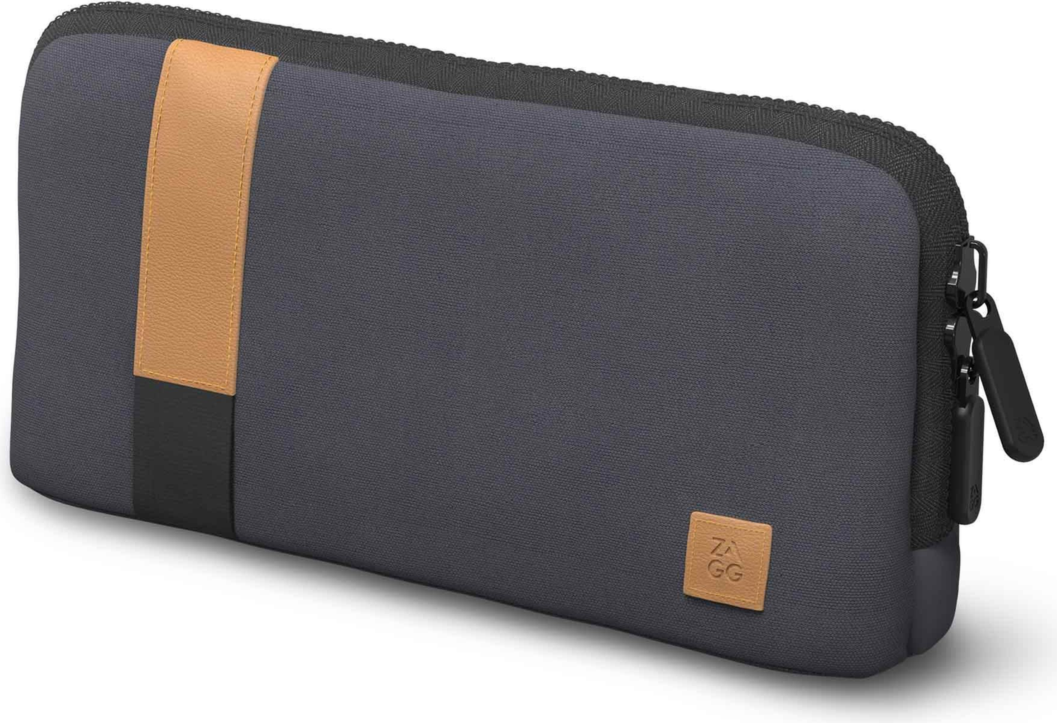 The ZAGG Desktop Essentials Travel Kit offers a complete, portable workspace solution with a folding keyboard, mouse, charging pad, and adapters.