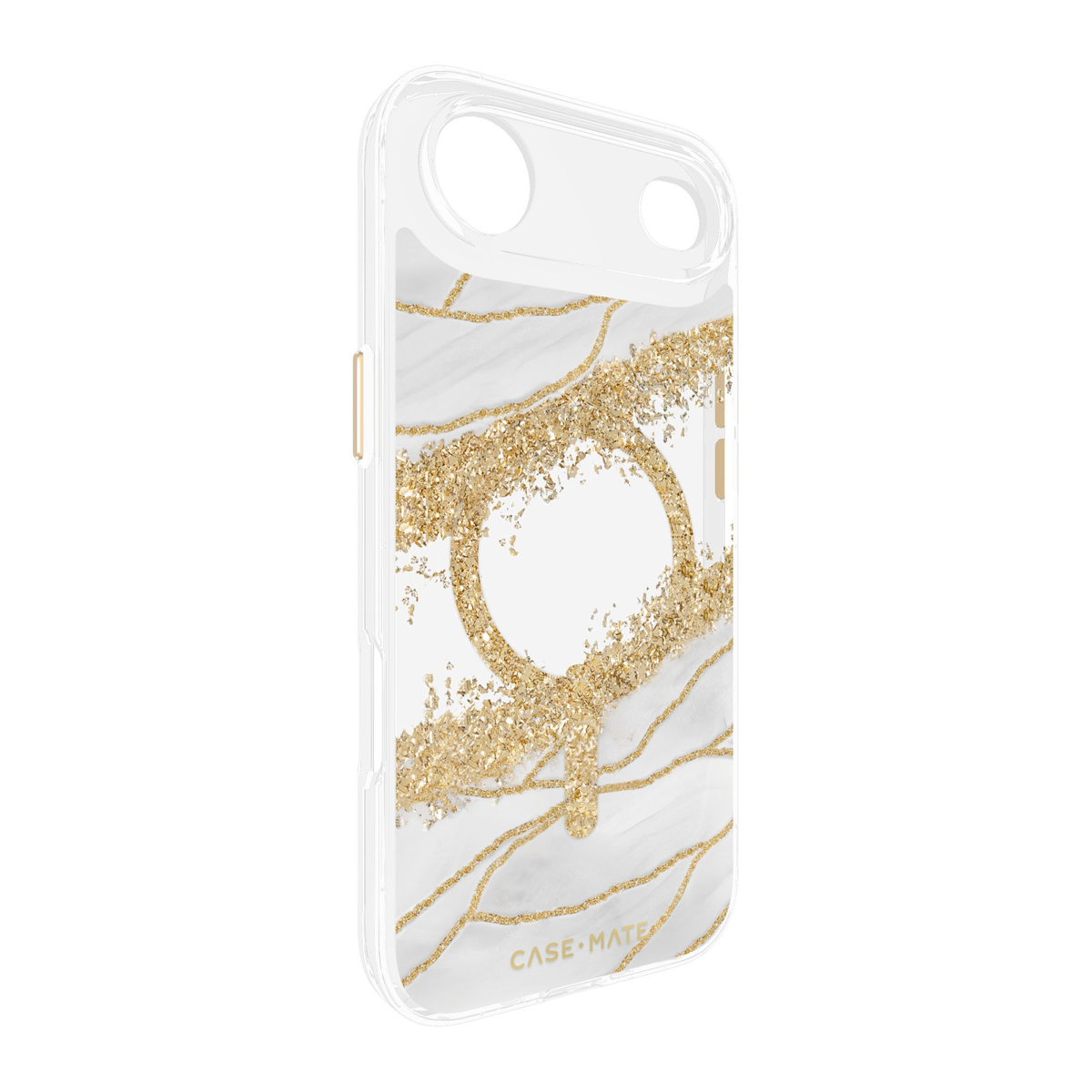 <p>The Case-Mate Karat Granite MagSafe case features a classic white granite design, accented with gold, and offers 12 foot drop protection with MagSafe compatibility.</p>