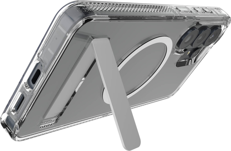 ZAGG - Coque Snap Case avec support intégré pour Samsung Galaxy S26 Ultra - Transparente
